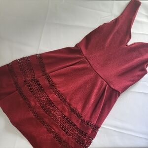 Maroon boutique dress size medium